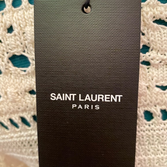 NWT ST. LAURENT Hand Lace Knit Sweater. Exquisite. - Picture 5 of 6